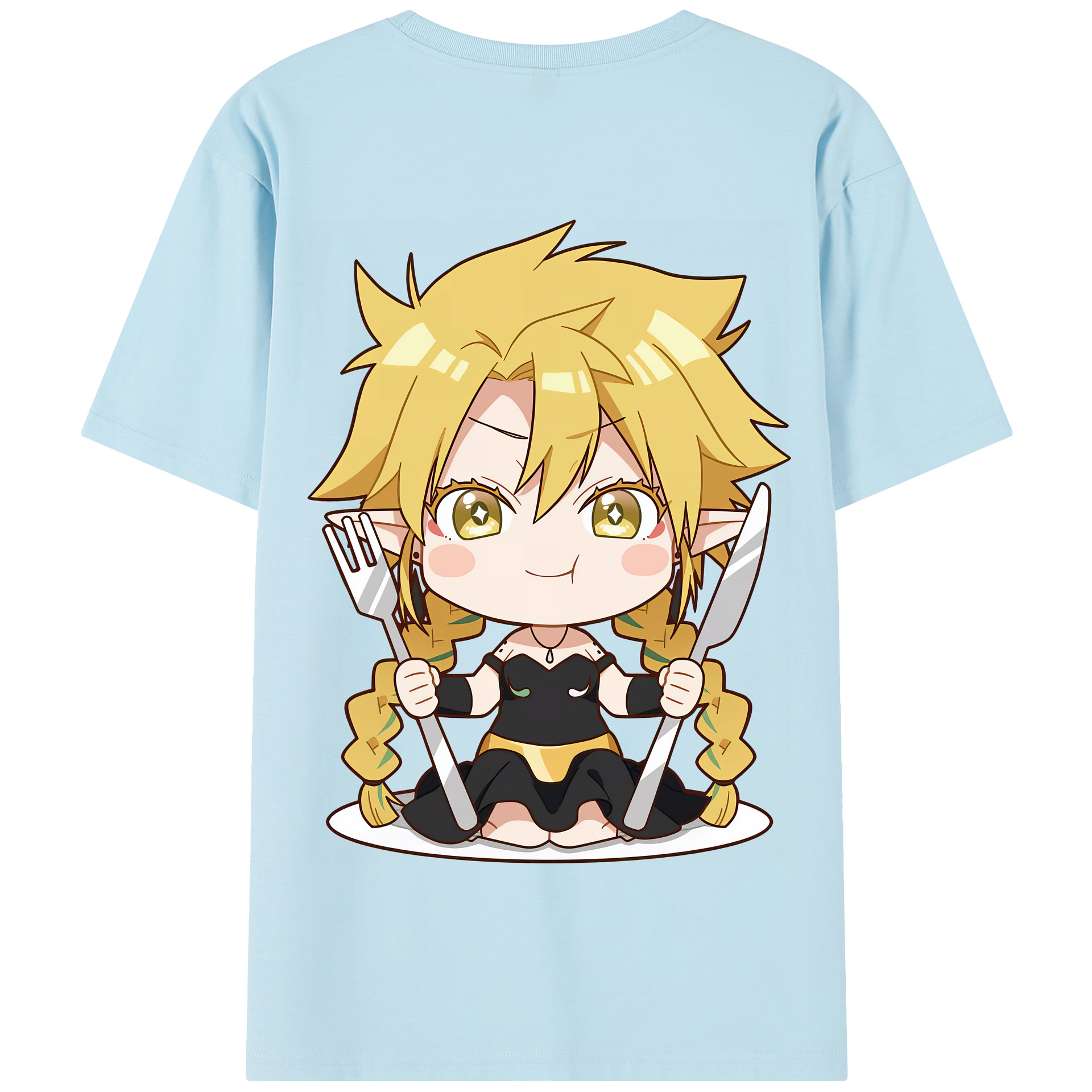（画像用） 転スラ Regarding Reincarnated to Slime 綿100％半袖Tシャツ（背面プリント）